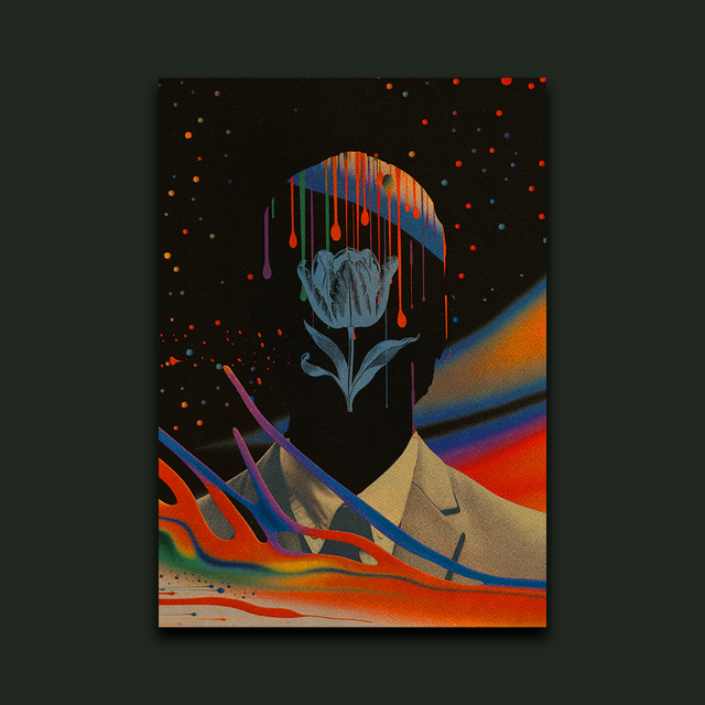 Portrait Of My Demons - The Flower Man - A4 Limited Print